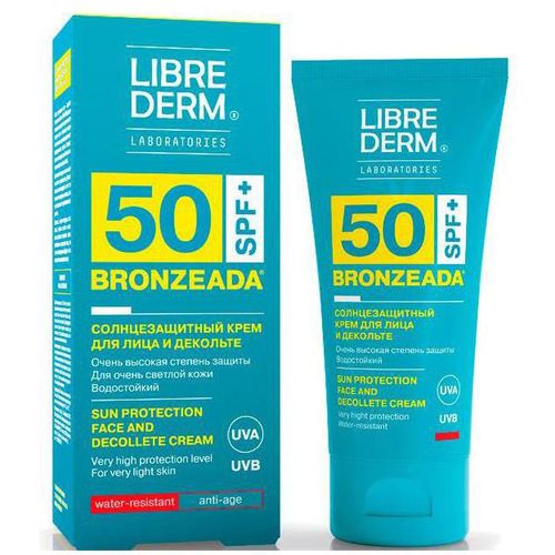 LIBREDERM BRONZEADA КРЕМ СОЛНЦЕЗАЩ ANTI-AGE УВЛАЖ SPF50 КОСМЕТИЧЕСКИЙ КРЕМ  50 МЛ №1