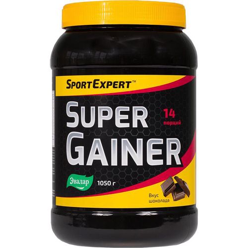 ЭВАЛАР SPORTEXPERT SUPER GAINER (СУПЕР ГЕЙНЕР) ШОКОЛАД ПОРОШОК  1050 Г №1