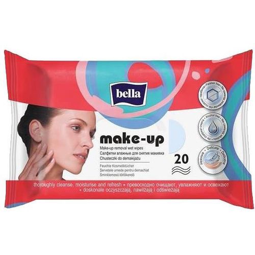 BELLA САЛФЕТКИ ВЛАЖНЫЕ Д/СНЯТИЯ МАКИЯЖА САЛФЕТКИ ВЛАЖНЫЕ КОСМЕТИЧЕСКИЕ   №20