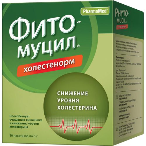 ФИТОМУЦИЛ ХОЛЕСТЕНОРМ ПОРОШОК  5 Г №30