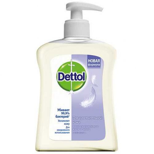 DETTOL МЫЛО ЖИДКОЕ ДЛЯ РУК АНТИБАКТЕРИАЛЬНОЕ ДЛЯ ЧУВСТВИТЕЛЬНОЙ КОЖИ С ГЛИЦЕРИНОМ МЫЛО ЖИДКОЕ 250 МЛ №1