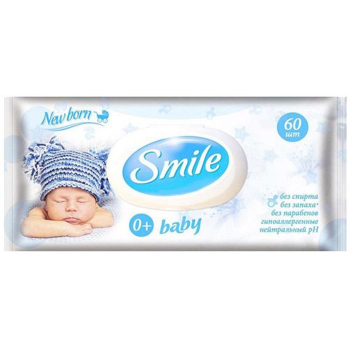 SMILE BABY САЛФЕТКИ ВЛАЖНЫЕ САЛФЕТКИ ВЛАЖНЫЕ КОСМЕТИЧЕСКИЕ   №60