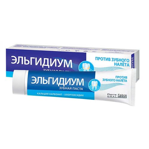 ЭЛЬГИДИУМ ЗУБН ПАСТА П/ЗУБНОГО НАЛЕТА КАЛИЦИЙ/ХЛОРГЕКСИДИН ЗУБНАЯ ПАСТА КОМПЛЕКСНАЯ 50 МЛ №1