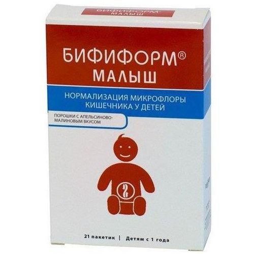 БИФИФОРМ МАЛЫШ ПОРОШОК ДЛЯ ПРИГОТОВЛЕНИЯ РАСТВОРА ДЛЯ ПРИЕМА ВНУТРЬ [АПЕЛЬСИНОВО-МАЛИНОВЫЙ]    №21
