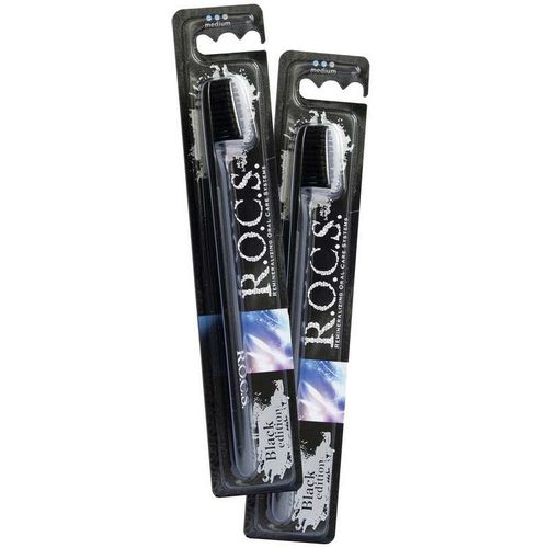 ROCS ЗУБН ЩЕТКА BLACK EDITION CLASSIC СРЕДНЯЯ ЗУБНАЯ ЩЕТКА   №1