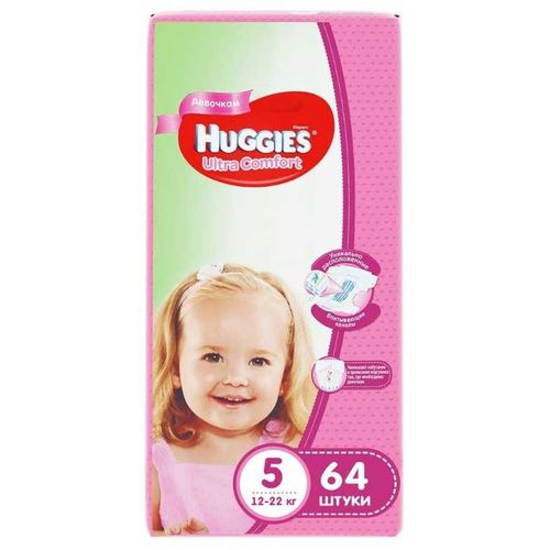 HUGGIES ULTRA COMFORT 5 ПОДГУЗНИКИ 12-22КГ Д/МАЛЬЧИКОВ И ДЕВОЧЕК ПОДГУЗНИКИ ДЕТСКИЕ №64
