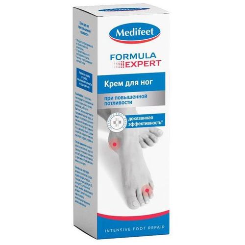 MEDIFEET КРЕМ ДЛЯ НОГ ПРИ ПОВЫШЕННОЙ ПОТЛИВОСТИ КОСМЕТИЧЕСКИЙ КРЕМ 75 МЛ №1