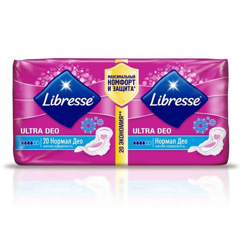 LIBRESSE ПРОКЛАДКИ ULTRA NORMAL DEO ПРОКЛАДКИ ЖЕНСКИЕ ГИГИЕНИЧЕСКИЕ MAXI №20