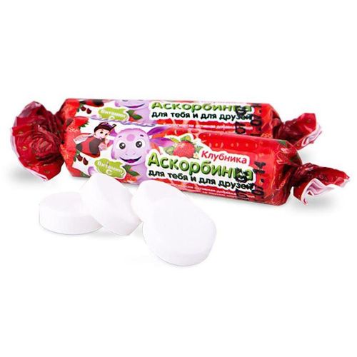 ЛУНТИК АСКОРБ К-ТА С ГЛЮК ТАБЛЕТКИ  3 Г №10