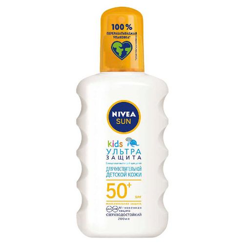NIVEA SUN ДЕТСКИЙ СОЛНЦЕЗАЩИТНЫЙ СПРЕЙ SPF 50+ КОСМЕТИЧЕСКИЙ СПРЕЙ 200 МЛ №1