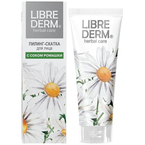 LIBREDERM HERBAL CARE ПИЛИНГ-СКАТКА Д/ЛИЦА С РОМАШКОЙ КОСМЕТИЧЕСКИЙ СКРАБ  75 МЛ №1