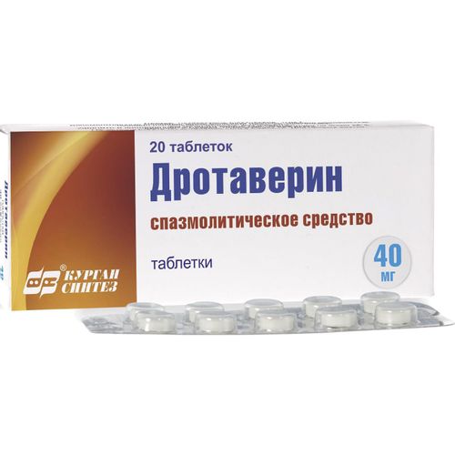 ДРОТАВЕРИН-АКОС ТАБЛЕТКИ 40 МГ   №20