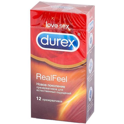 DUREX ПРЕЗЕРВАТИВЫ REAL FEEL (ИЗ СИНТЕТИЧЕСКОГО ЛАТЕКСА) ПРЕЗЕРВАТИВ    №12