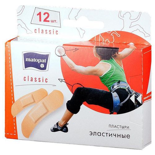 MATOPAT ПЛАСТЫРЬ CLASSIC ИЗ ПРОЧНОЙ ЭЛАСТИЧНОЙ ТКАНИ ПЛАСТЫРЬ   №12