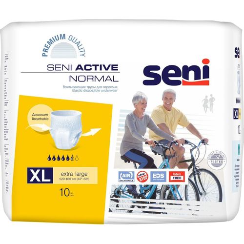 SENI ACTIVE NORMAL ТРУСЫ-ПОДГУЗНИКИ ДЛЯ ВЗРОСЛЫХ EXTRA LARGE ПОДГУЗНИКИ-ТРУСЫ УРОЛОГИЧЕСКИЕ   №10
