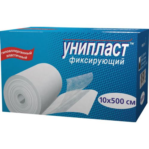 УНИПЛАСТ ПЛАСТЫРЬ ФИКСИРУЮЩИЙ НА НЕТКАНОЙ ОСНОВЕ 10 X 500 СМ ПЛАСТЫРЬ НА НЕТКАНОЙ ОСНОВЕ   №1