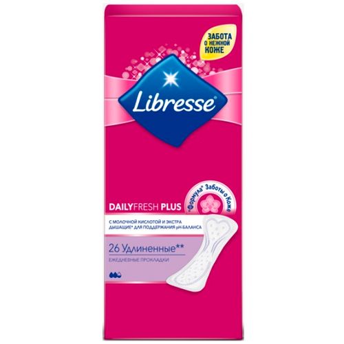 LIBRESSE ПРОКЛАДКИ ЕЖЕДН DAILYFRESH НОРМАЛ ПЛЮС УДЛИН ПРОКЛАДКИ ЖЕНСКИЕ ГИГИЕНИЧЕСКИЕ ЕЖЕДНЕВНЫЕ №26