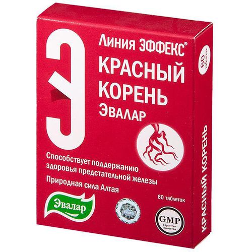 ЭФФЕКС КРАСНЫЙ КОРЕНЬ ЭВАЛАР ТАБЛЕТКИ 0,5 Г №60
