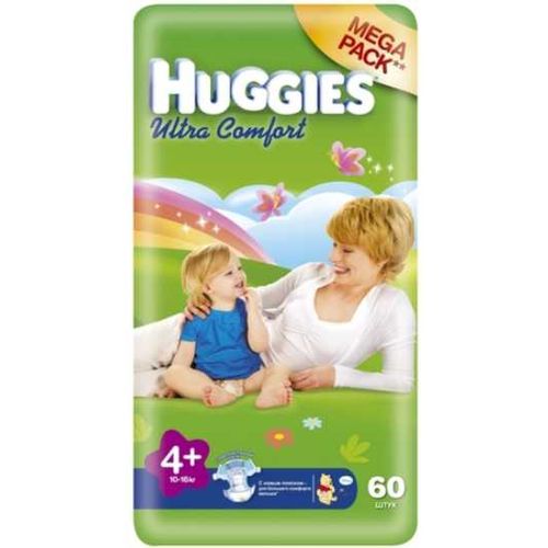 HUGGIES ULTRA COMFORT 4+ ПОДГУЗНИКИ 10-16КГ Д/МАЛЬЧИКОВ И ДЕВОЧЕК ПОДГУЗНИКИ ДЕТСКИЕ №60