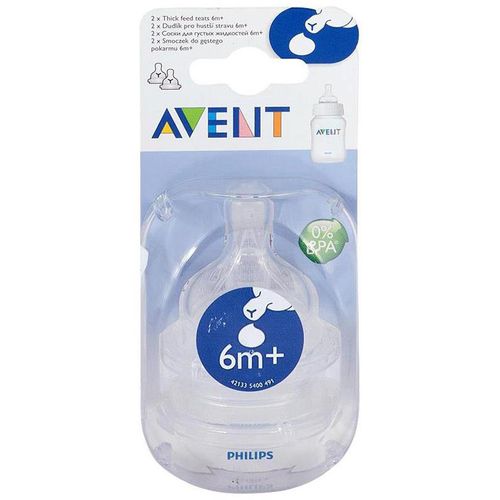 PHILIPS AVENT СОСКА СИЛИКОНОВАЯ ДЛЯ ГУСТЫХ ЖИДКОСТЕЙ ОТ 6 МЕС SCF636/27 80627 СОСКА   №2