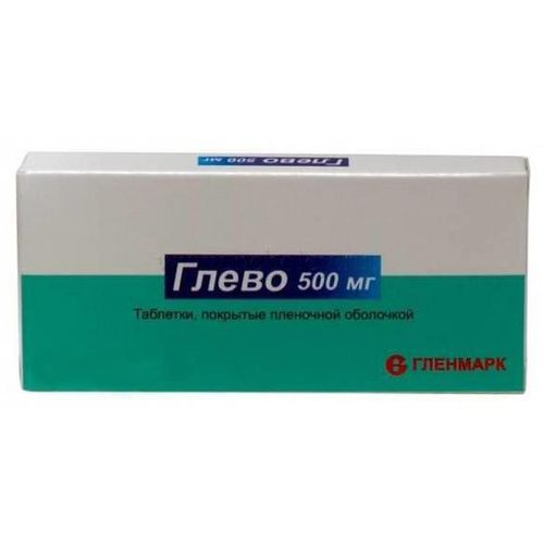 ГЛЕВО ТАБЛЕТКИ ПОКРЫТЫЕ ПЛЕНОЧНОЙ ОБОЛОЧКОЙ 500 МГ №10