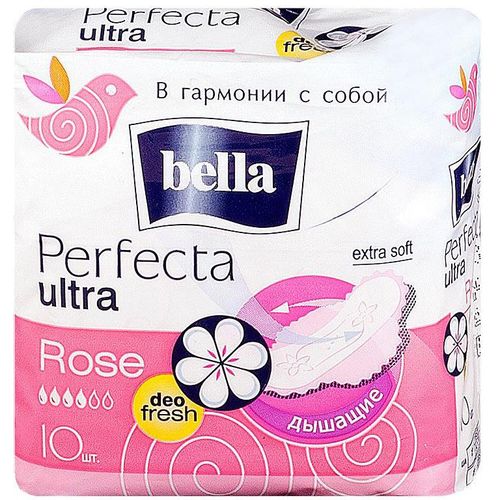 BELLA PERFECTA ПРОКЛАДКИ ГИГИЕНИЧЕСКИЕ ULTRA ROSE ПРОКЛАДКИ ЖЕНСКИЕ ГИГИЕНИЧЕСКИЕ №10