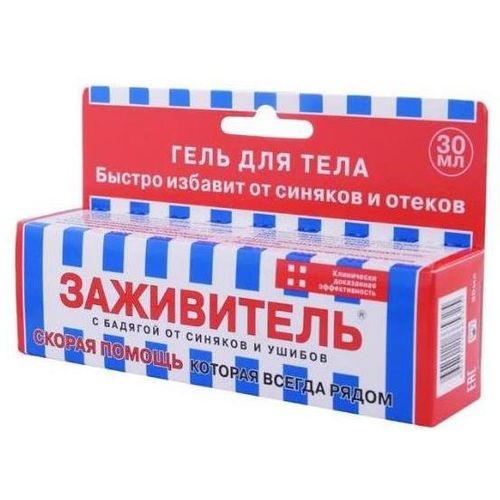 ЗАЖИВИТЕЛЬ ГЕЛЬ Д/ТЕЛА ОТ СИНЯКОВ/УШИБОВ С БАДЯГОЙ КОСМЕТИЧЕСКИЙ ГЕЛЬ 30 МЛ №1