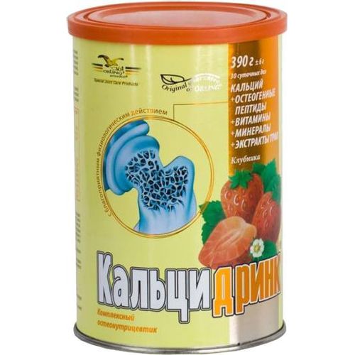 КАЛЬЦИДРИНК КЛУБНИКА ПОРОШОК ДЛЯ ПРИГОТОВЛЕНИЯ РАСТВОРА ДЛЯ ПРИЕМА ВНУТРЬ  390 Г №1