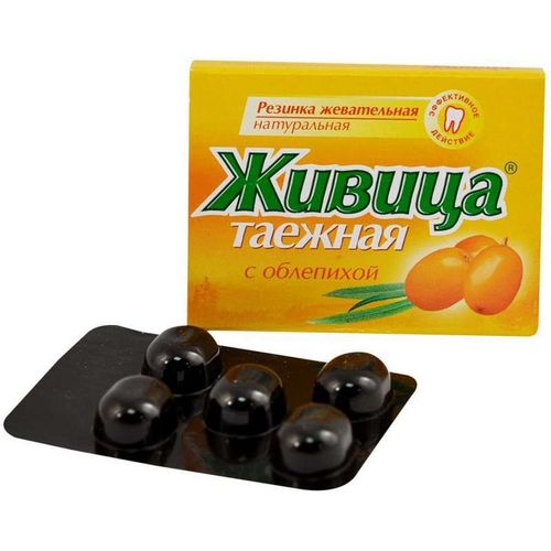 ЖИВИЦА ТАЕЖНАЯ СО ВКУСОМ ОБЛЕПИХИ ПАСТИЛКИ 0,8 Г №5