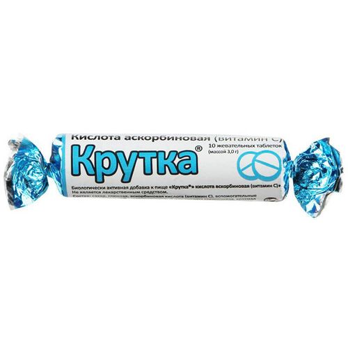 АСКОРБИНОВАЯ КИСЛОТА "КРУТКА" №10 ТАБЛЕТКИ
