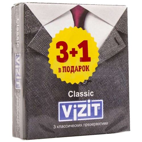 VIZIT ПРЕЗЕРВАТИВЫ CLASSIC КЛАССИЧЕСКИЕ ПРЕЗЕРВАТИВ    №3
