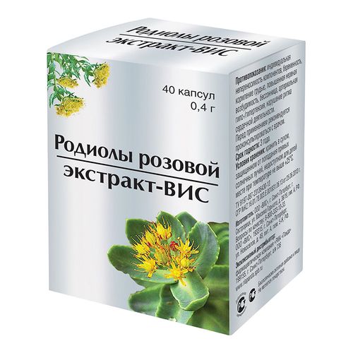 ЭКСТРАКТ ВИС РОДИОЛЫ РОЗОВОЙ ЭКСТРАКТ КАПСУЛЫ  0,4 Г №40