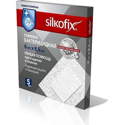 SILKOFIX AG ПОВЯЗКА П/ОПЕРАЦ НЕТКАН ОСНОВЕ 8,25 X 6 СМ ПОВЯЗКИ   №5