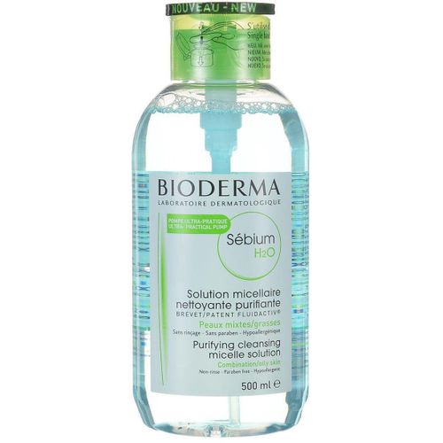 BIODERMA SEBIUM H2O МИЦЕЛЛЯРНЫЙ РАСТВОР ОЧИЩАЮЩ С ПОМПОЙ ВОДА МИЦЕЛЛЯРНАЯ  500 МЛ №1