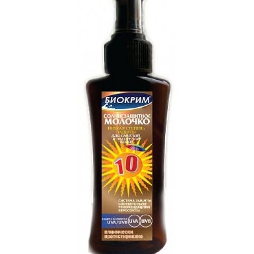 БИОКРИМ МОЛОЧКО С/ЗАЩИТ SPF 10 КОСМЕТИЧЕСКОЕ МОЛОЧКО 150 МЛ №1