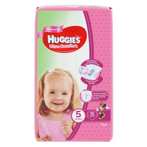 HUGGIES ULTRA COMFORT 5 ПОДГУЗНИКИ 12-22КГ Д/МАЛЬЧИКОВ И ДЕВОЧЕК ПОДГУЗНИКИ ДЕТСКИЕ №15