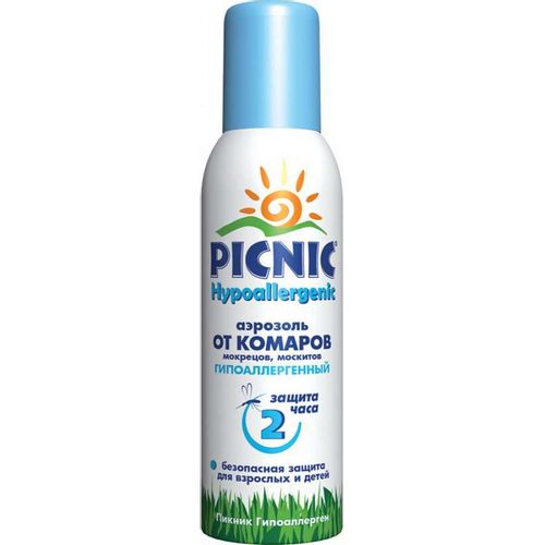 PICNIC HYPOALLERGENIC АЭРОЗОЛЬ ОТ КОМАРОВ АЭРОЗОЛЬ [РЕПЕЛЛЕНТНЫЙ] 125 МЛ №1