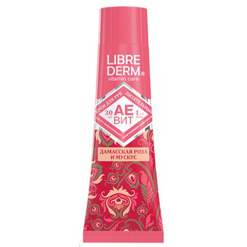 LIBREDERM АЕВИТ КРЕМ Д/РУК ПИТАТЕЛЬНЫЙ РОЗА/МУСКУС КОСМЕТИЧЕСКИЙ КРЕМ  30 МЛ №1