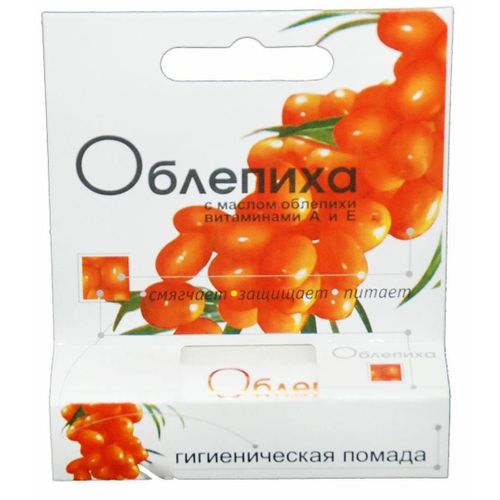ЛАБОРАТОРИЯ ПРИРОДЫ ПОМАДА ГИГИЕНИЧ ОБЛЕПИХА (МАСЛО ОБЛЕПИХИ/ВИТ А,Е) ПОМАДА ГИГИЕНИЧЕСКАЯ 2,8 Г №1