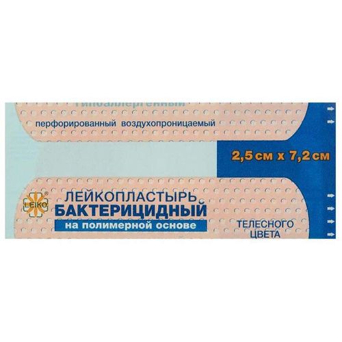 LEIKO ПЛАСТЫРЬ НА ПОЛИМ ОСНОВЕ 2,5СМХ7,2СМ ПЛАСТЫРЬ   №1