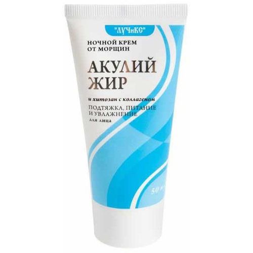 АКУЛЬЯ СИЛА АКУЛИЙ ЖИР/ХИТОЗАН С КОЛЛАГЕНОМ КРЕМ Д/ЛИЦА НОЧНОЙ ОТ МОРЩИН/ПОДТЯЖКА/ПИТАНИЕ/УВЛАЖНЕНИЕ КОСМЕТИЧЕСКИЙ КРЕМ 50 МЛ №1