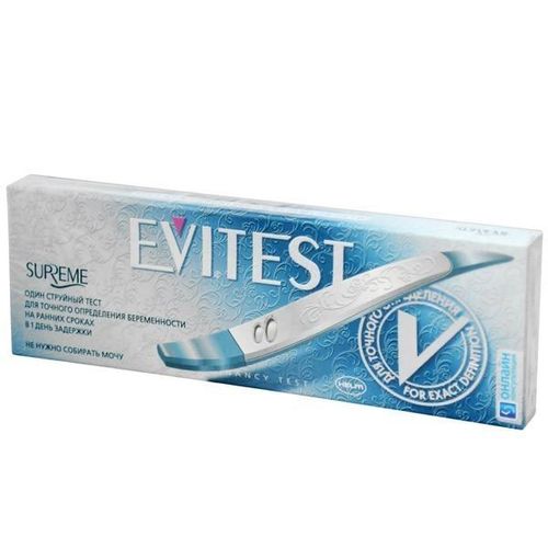 EVITEST SUPREME ТЕСТ НА БЕРЕМЕННОСТЬ ТЕСТ НА БЕРЕМЕННОСТЬ №1