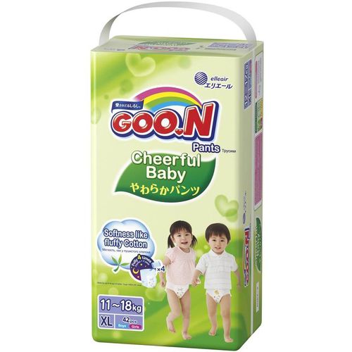 GOON CHEERFUL BABY ПОДГУЗНИКИ-ТРУСИКИ XL (11-18КГ) ПОДГУЗНИКИ ДЕТСКИЕ-ТРУСЫ №42