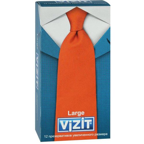 VIZIT ПРЕЗЕРВАТИВЫ LARGE УВЕЛИЧЕННОГО РАЗМЕРА ПРЕЗЕРВАТИВ    №12