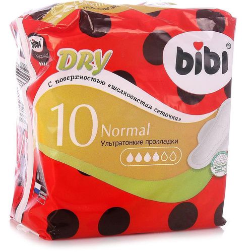 BIBI ПРОКЛАДКИ CLASSIC MAXI DRY ПРОКЛАДКИ ЖЕНСКИЕ ГИГИЕНИЧЕСКИЕ NORMAL №10