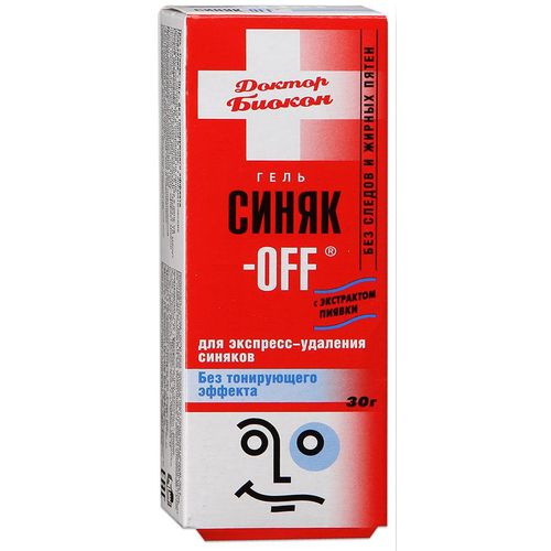СИНЯК OFF ГЕЛЬ БЕЗ ТОНИРУЮЩ ЭФФЕКТА КОСМЕТИЧЕСКИЙ ГЕЛЬ 30 Г №1