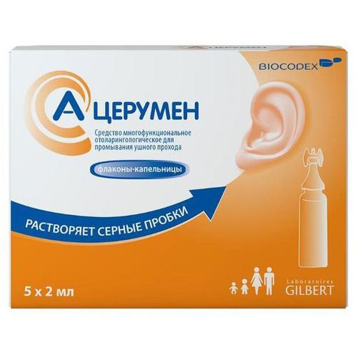 А-ЦЕРУМЕН КАПЛИ УШНЫЕ 2 МЛ №5