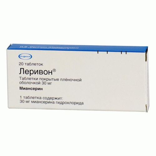 ЛЕРИВОН ТАБЛЕТКИ ПОКРЫТЫЕ ОБОЛОЧКОЙ 30 МГ   №20