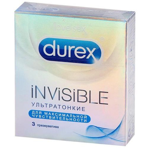 DUREX ПРЕЗЕРВАТИВЫ INVISIBLE (УЛЬТРАТОНКИЕ) ПРЕЗЕРВАТИВ    №6