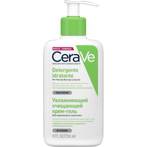 CERAVE ОЧИЩАЮЩ/УВЛАЖ КРЕМ-ГЕЛЬ Д/ЛИЦА/ТЕЛА НОРМ/СУХ КОЖА КРЕМ-ГЕЛЬ  236 МЛ №1